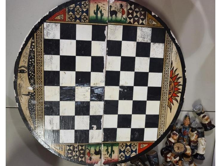 Decorative Chessboard + Pieces