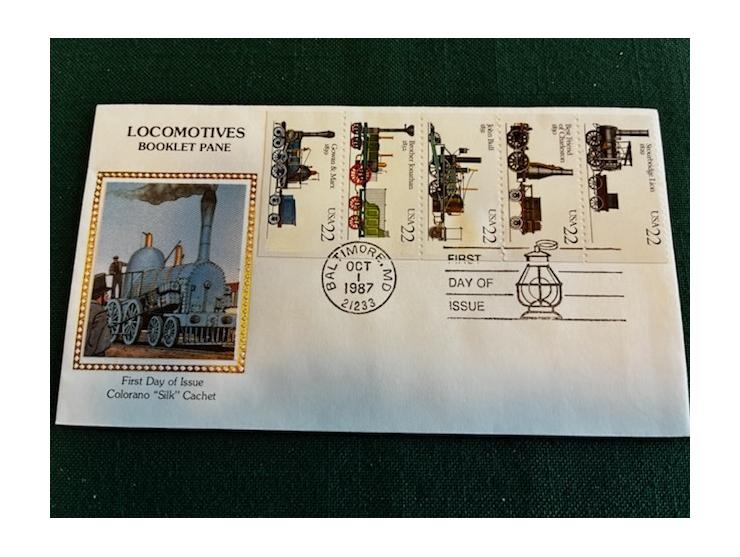 Locomotives First Day Cover, Baltimore Maryland