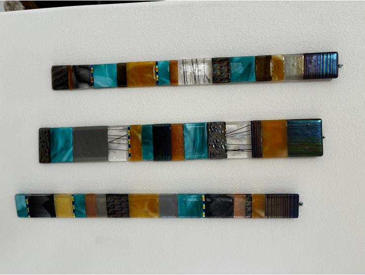 Southwest Fused Glass Triptic