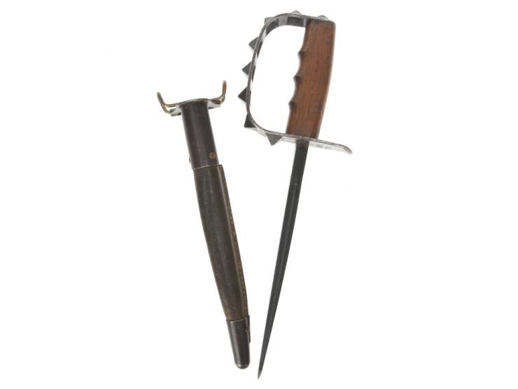 WWI M1917 Trench Knife - Scarce 'Extra Knuckle' Variation