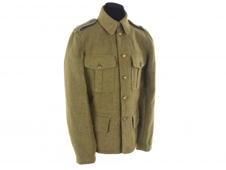 Canadian WWI Service Dress Jacket With Piped Shoulder Straps