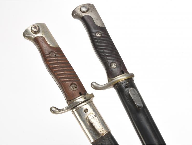 Imperial German WWI S.98 Bayonet Lot of Two Examples: Hörster 1906 and WKC Extra-Seitengewehr