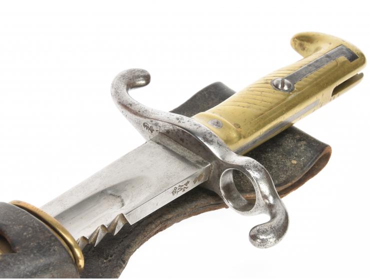 Imperial German Sawback Bayonet with Regimental Marking