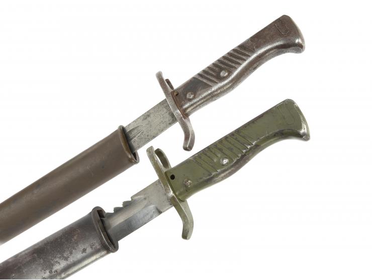 Imperial German Ersatz S.98/05 Bayonet Lot: Two Examples Including One Sawback