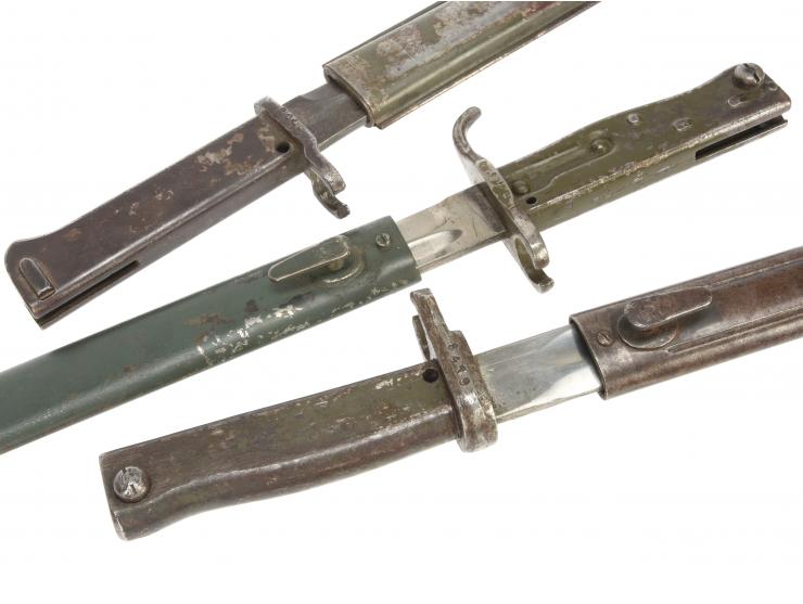 Imperial German WWI Ersatz Bayonet Lot: Three Bayonets