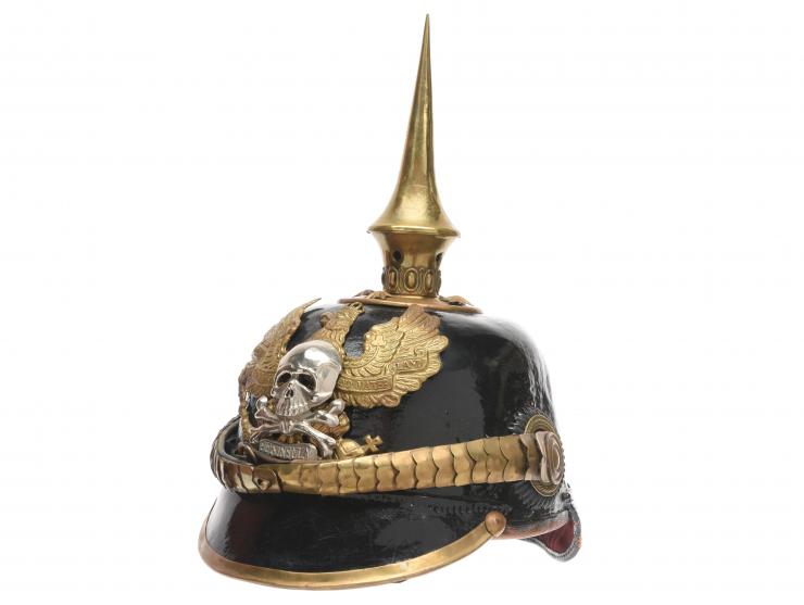Officer Pickelhaube With Braunschweig Infantry Regiment 92 Wappen (Reproduction)