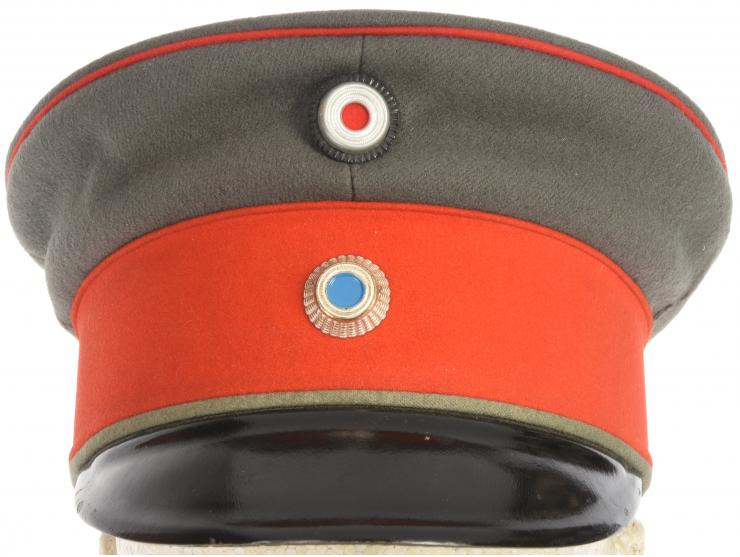 WWI Imperial German Bavarian Infantry Officer's Feldgrau Visor Cap