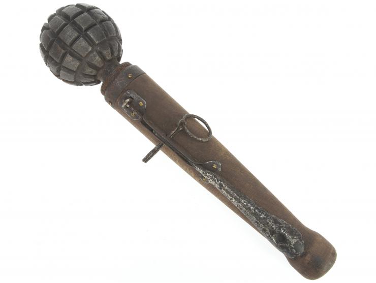 Imperial German Early WWI Defensive Stick Grenade With 'Spoon Lever' Ignitor
