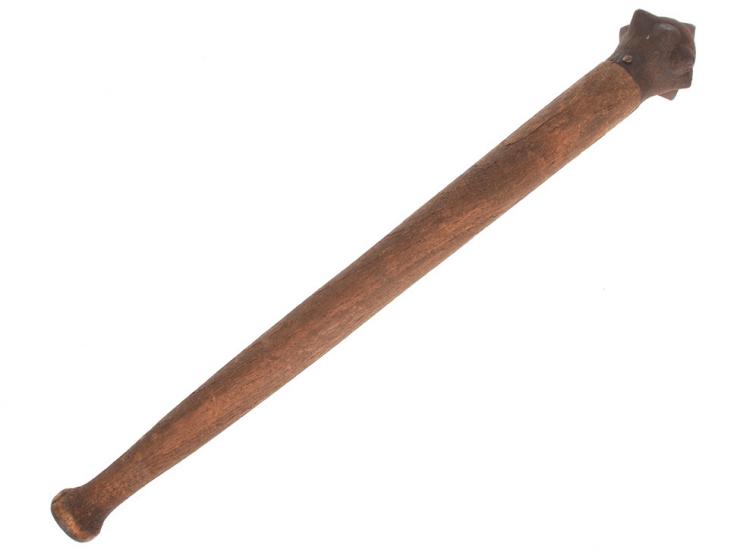 Austrian WWI Trench Mace: Original Head with Replacement Handle
