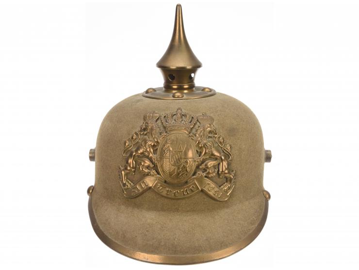 Bavarian Felt Ersatz Enlisted Pickelhaube