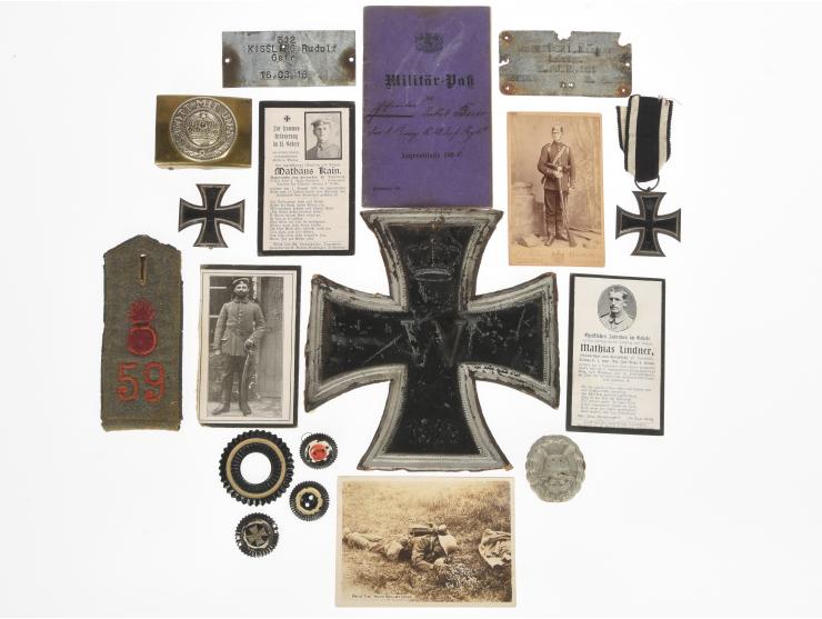 Imperial German WWI Medals, Insignia, & Ephemera Lot