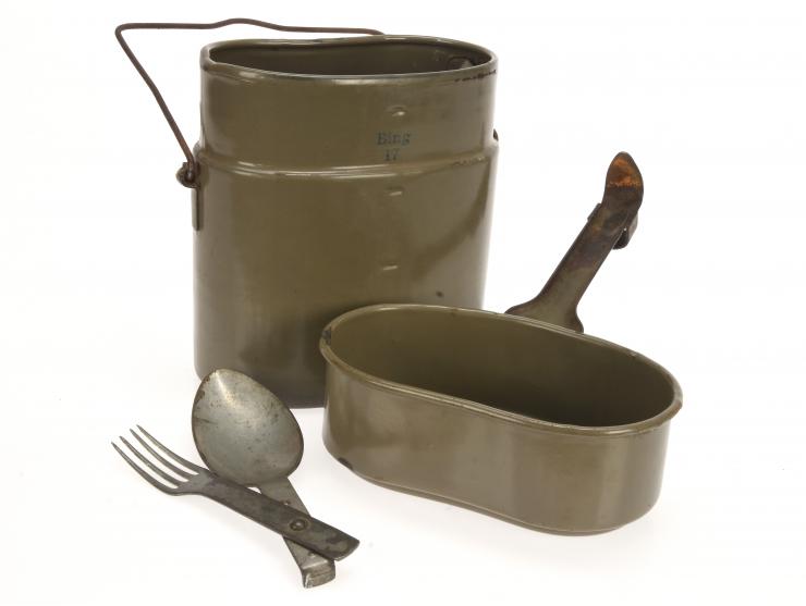 M1915 Mess Kit with Combination Fork and Spoon Utensil: Bing 1917